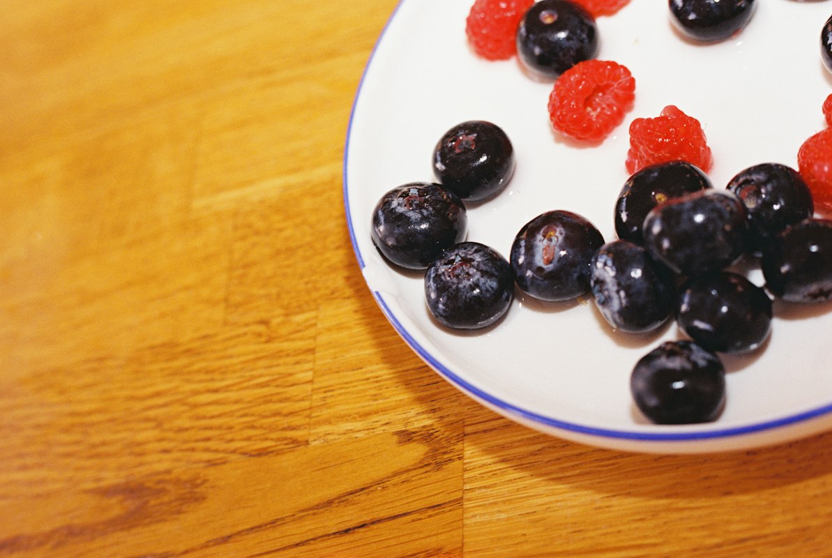 Colorful nutritious foods for eye health